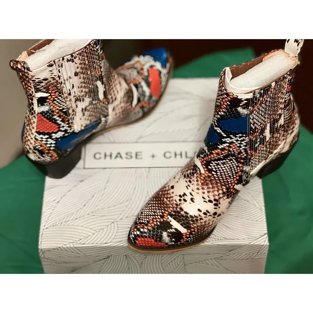 Chase + Chloe Lolo-1 Western ankle boots size 6.5